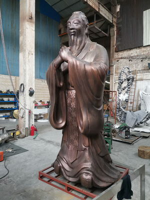 Custom Bronze Famous Portrait Sculpture Manual Forging Human Figure Sculpture