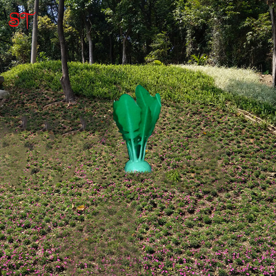 Salted Vegetable Green Large Outdoor Metal Sculpture Stainless Steel Statue Patio Yard Farm Ranch Decoration