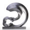 Escultura exterior de aço inoxidável de imitação de pedra de Art Sculptures 304 abstratos modernos do metal