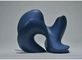 Decoração feita sob encomenda azul da exposição de Matte Abstract Form Sculpture Club da escultura da resina