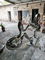 Esculturas animais da jarda do metal do sumário, estátuas modernas do jardim do Handwork puro
