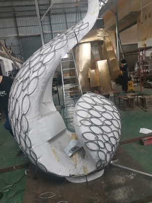 Superfície de molde de escultura EPS personalizada feita de aço inoxidável de cor branca