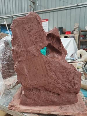 ODM Esculptura de argila feita à mão Casting Rockery Fake Stone Sculpture
