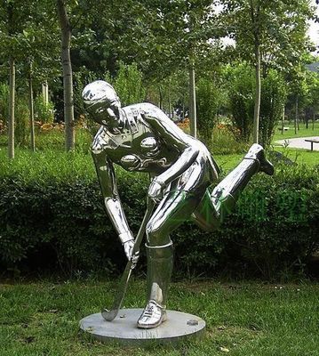 Gray Iron Rodin Portrait Sculpture, figura humana da escultura 304 de aço inoxidável